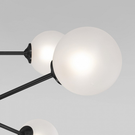 Потолочный светильник со стеклянными плафонами 50383 черный Eurosvet Volver