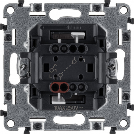 Legrand Valena ALLURE DIY Бел Выключатель 1-клавишный 10А 250В