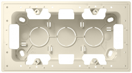 Simon 24 Слоновая кость Коробка монтажная для накладного монтажа на 2 модуля