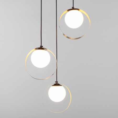 Подвесной светильник 50205/3 черный / бронза Eurosvet Dublin