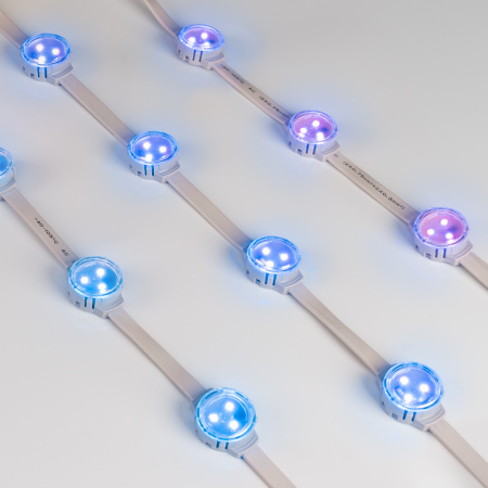 Arlight Модуль управляемый SOLEX-SPI-3535-3-12V RGB 120deg (D30x16mm, 0.75W, IP67) (-)