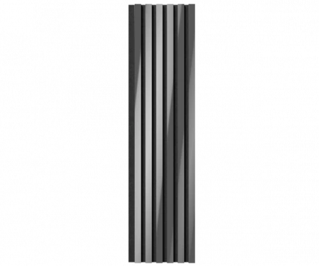 Комплект акуст.панелей, черный войлок, 1200х300х19мм, рейки ЭКОПОЛИМЕР, хром/2шт