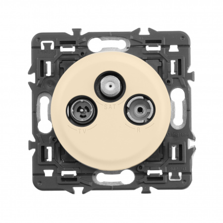 Legrand Celiane Мех TV-FM-SAT розетка единственная 2 мод