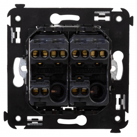 DKC Avanti Закаленная сталь Переключатель двухклавишный