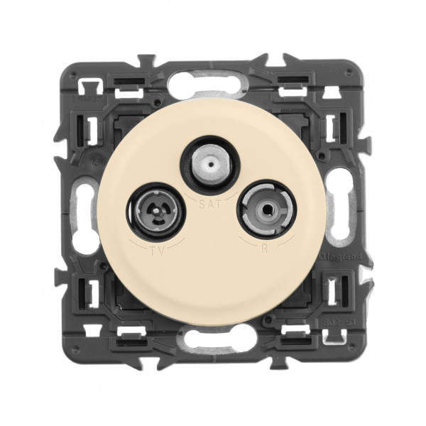 Legrand Celiane Мех TV-FM-SAT розетка единственная 2 мод