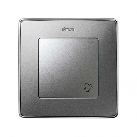 Simon 82 Detail Алюминий Клавиша с пиктограммой "звонок" для 75150-, 75152-39