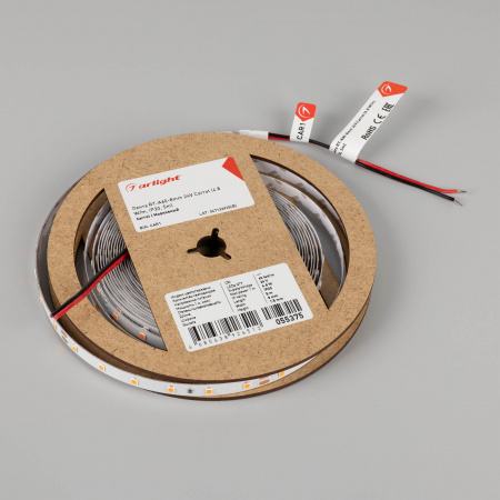 Arlight Лента RT-A60-8mm 24V Carrot (4.8 W/m, IP20, 5m) (-)