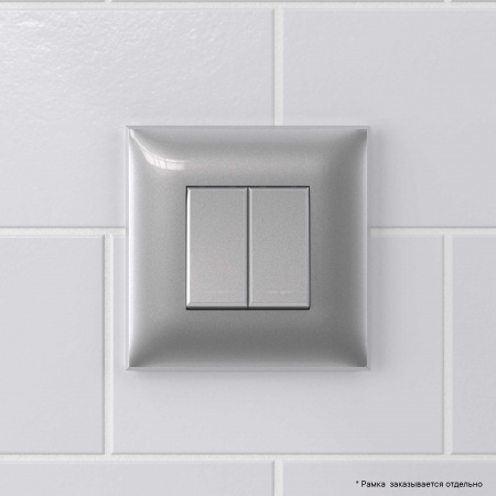 DKC Avanti Закаленная сталь Кнопка двухклавишная