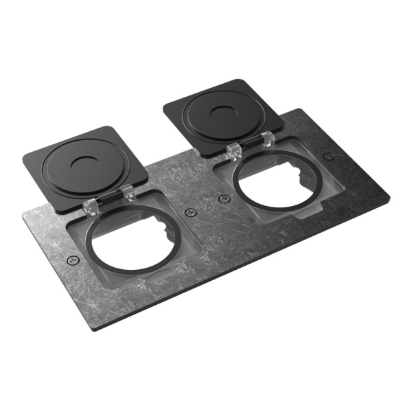 Лючок Surface 4 мод. (2 мод. 45х45 мм.), оцинкованная сталь, IP44