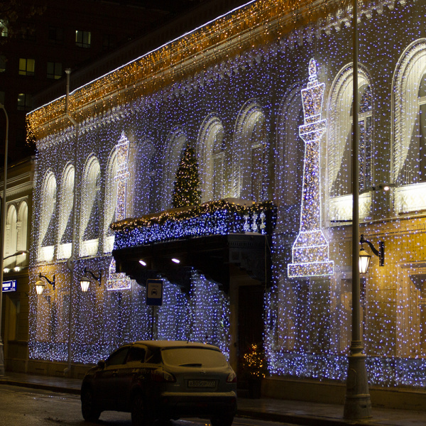 Arlight Светодиодная гирлянда ARD-CURTAIN-CLASSIC-2000x9000-CLEAR-2200LED White (230V, 120W) (Ardecoled, IP65)