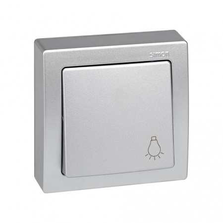 Simon 73 loft Алюминий Накладка на кнопочный выключатель "свет",S73Wood