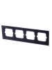 ABB BJE Axcent Черный Рамка 4-ая
