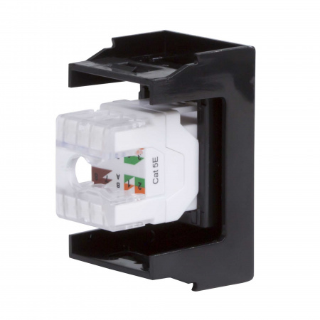 DKC Розетка RJ-45 кат.5E,Viva,1 мод.,черн