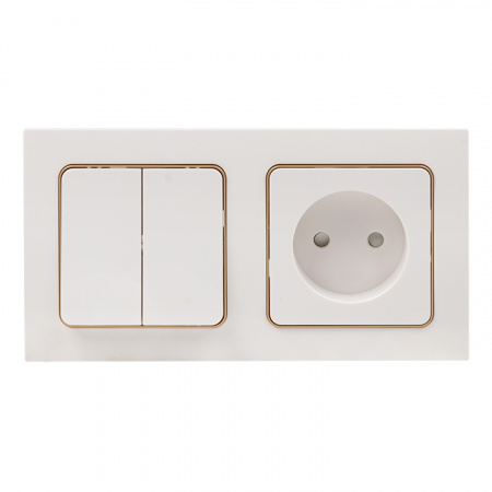 EKF PROxima Стокгольм Белый Линия шампань Рамка 2-ая