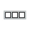 DKC Avanti Светло-Серый Стекло Рамка 6 модулей