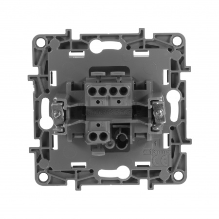 Legrand Etika Антрацит Переключатель 1-клавишный, авт.клеммы, 10 AX, 250 В