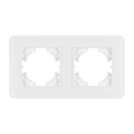 Arlight Рамка стеклянная FRM-OMALI-GS-2-WH (-)