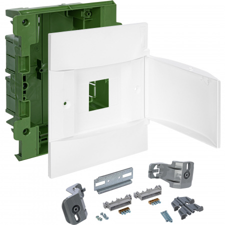 Legrand Practibox S Пластиковый щиток Встраиваемый (в полые стены) 1X4 Белая дверь