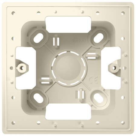 Simon 24 Слоновая кость Коробка монтажная для накладного монтажа на 1 модуль