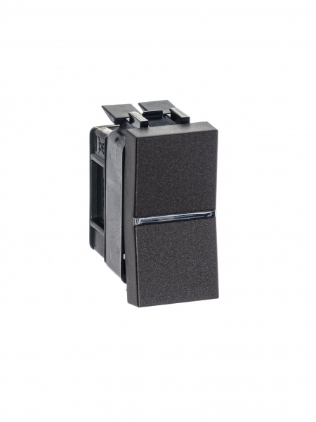 ABB NIE Zenit Антрацит Переключатель 1-клавишный 1 мод