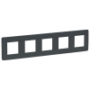 SE Unica Studio Антрацит Рамка 5-ная