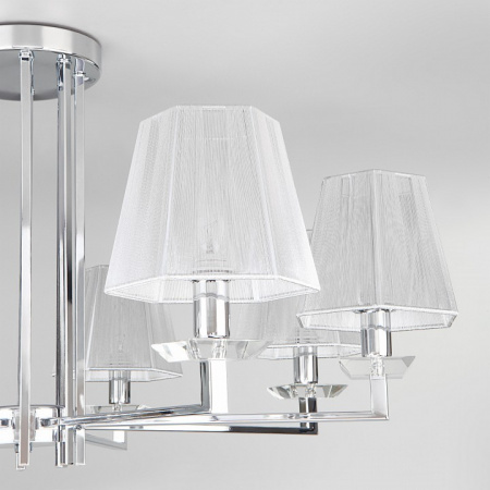 Умный потолочный светильник 60125/8 хром Eurosvet Alegria