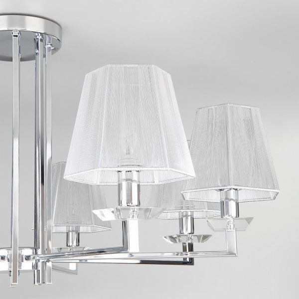 Умный потолочный светильник 60125/8 хром Eurosvet Alegria