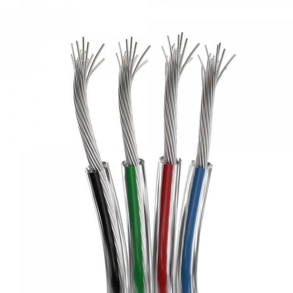 Arlight Шлейф питания ARL-18AWG-CLEAR-4Wire-CU (-)
