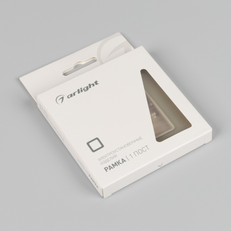 Arlight Рамка стеклянная FRM-OMALI-SFGS-1-GD (-)