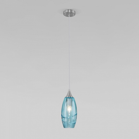 Подвесной светильник 50222/1 голубой Eurosvet Lotus
