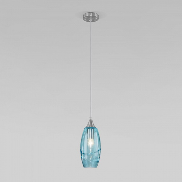 Подвесной светильник 50222/1 голубой Eurosvet Lotus
