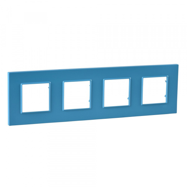 Schneider Electric Unica Quadro Голубика Рамка 4-ая