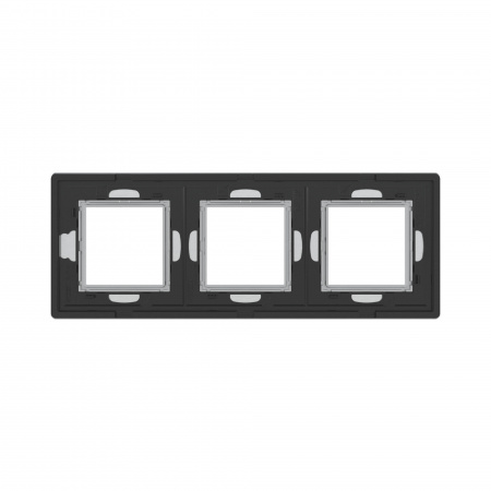 DKC Avanti Серый Алюминий Рамка 6 модулей