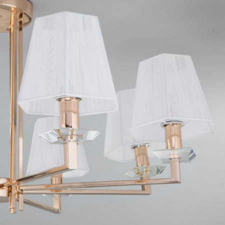 Потолочная люстра с абажурами 60114/8 золото Eurosvet Alegria