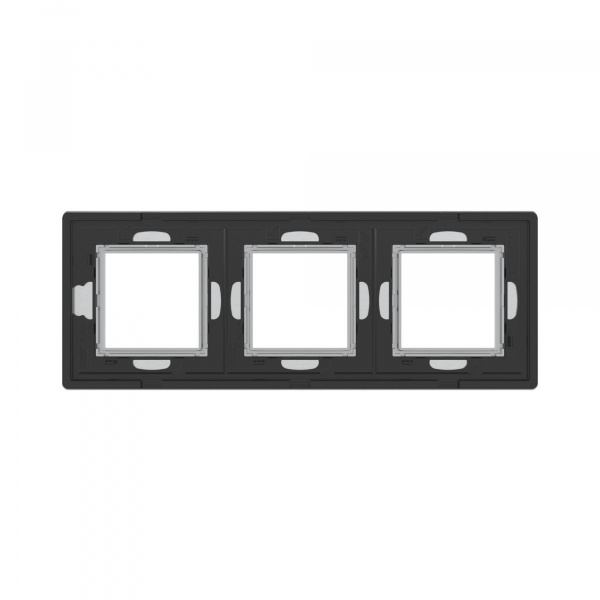 DKC Avanti Серый Алюминий Рамка 6 модулей