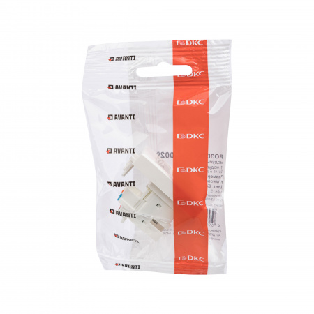 DKC Avanti Белое облако Компьютерная розетка RJ-45 категория 6 1модуль