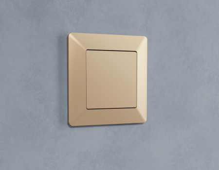 Лицевая панель ALFA (Шампань) заглушка для суппорта QUANT AP6160