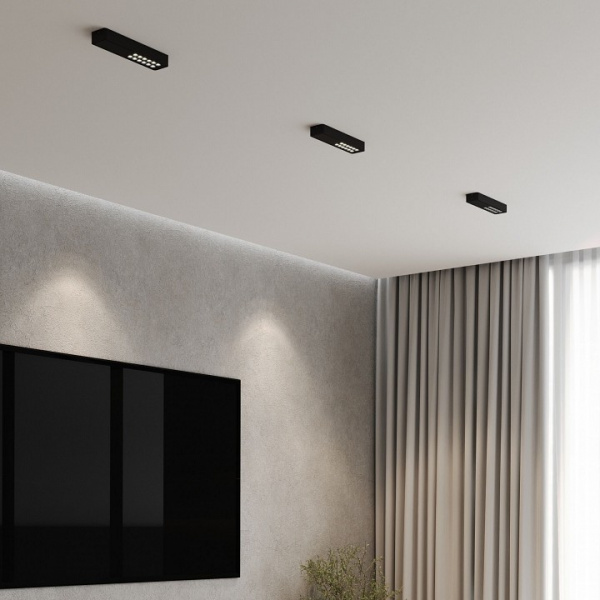 Светильник потолочный светодиодный Tend 9W 4000K черный 25114/LED Elektrostandard Tend a068850 Светильник потолочный светодиодный Tend 9W 4000K черный 25114/LED Elektrostandard Tend a068850