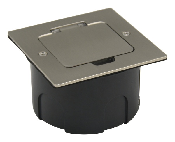 Лючок Surface 2 мод. (1 мод. 45х45 мм.), никель, IP44, (с уст. набором)