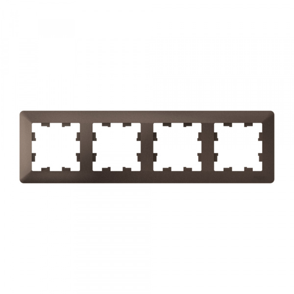 Systeme Electric AtlasDesign Air Мокко/дымчатый черный Рамка 4-ая