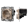 Arlight Механизм розетки с USB зарядкой SCT-MUAC-PL-GD-V (250V, 16A) (-)