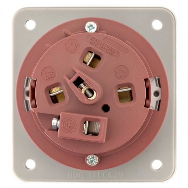 EKF PROxima Розетка стационарная внутренняя 3342 3Р+РЕ 63А 380В IP67