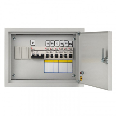 EKF Basic Щит осветительный ОЩВ с автоматическими выключателями 3P 1x63A 1P 6x16A