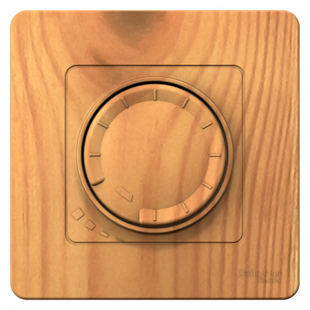 SE Blanca внутр Ясень Светорегулятор (диммер) поворотно-нажимной 400ВТ