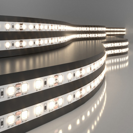Светодиодная лента Лента светодиодная 12V 9,6W 120Led 2835 IP20 теплый белый, 5м Elektrostandard 12V 9,6W a050539
