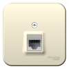 SE Blanca наруж Молочная Розетка компьютерная RJ45, кат.5E, изолир. пластина