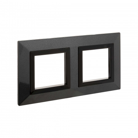 DKC Avanti Темно-Серый Металл Рамка 4 модуля