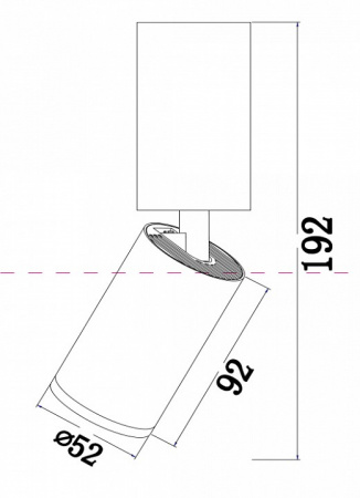 Потолочный светильник C051CL-01G Maytoni Focus S