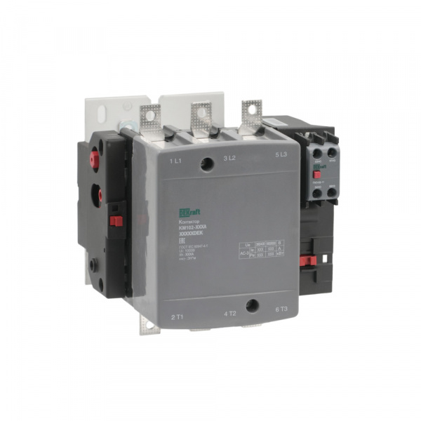Dekraft Контактор 115А 380В_АС АС3_ АС4 1НО+1НЗ КМ-102