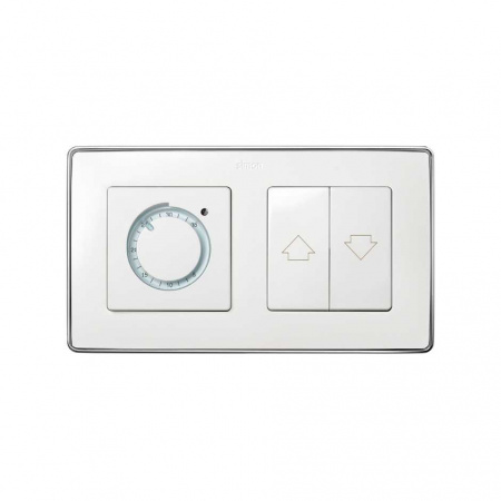 Simon 82 Detail Белый,основание хром Рамка 2-ая